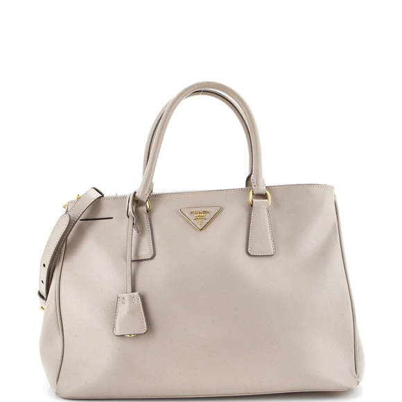 Prada Medium Double Zip Lux Tote Saffiano Leather - Picture 1 of 6